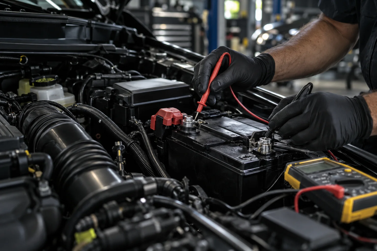 Illustrative auto electrical repair inspection